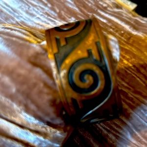 Vintage copper bell bracelet rare find!